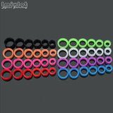 12Pcs Silicone Ear Plugs Tunnels Set Double Flared Ear Stretcher Expander