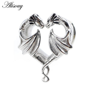 Dragon Snake Sheep Head Ear Tunnels Plugs Gauges 8-19mm