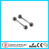 14G Titanium Anodized Tongue Barbell 1.6*20*6mm