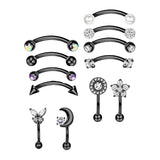 Geometric Stud Earrings Set for Women, 12 Pairs