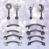 Geometric Stud Earrings Set for Women, 12 Pairs
