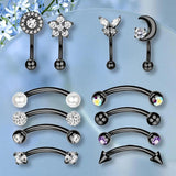 Geometric Stud Earrings Set for Women, 12 Pairs