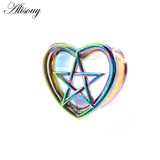 Stainless Steel Heart Five-pointed Star Ear Piercing Gauges