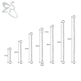 Red Crystal Double Nose Chain 316L Stainless Steel Nostril Piercing
