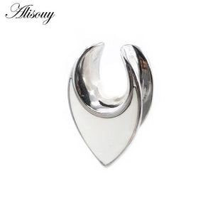 Stainless Steel Shell Piercing Earrings Ear Gauges Body Jewelry Plugs