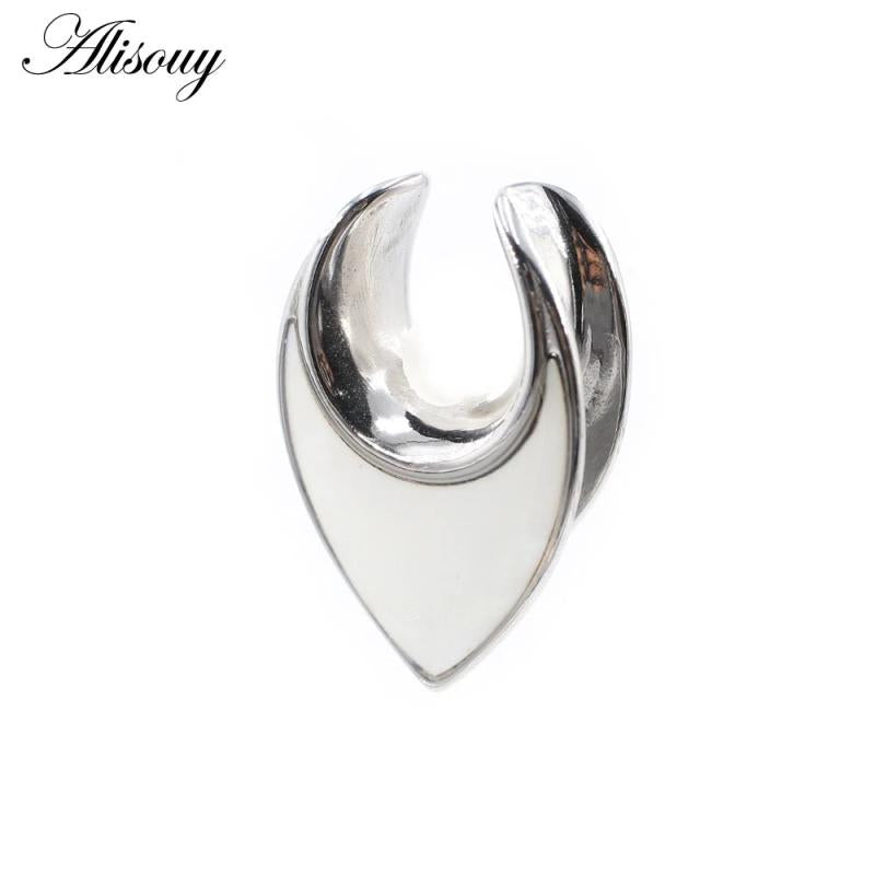 Stainless Steel Shell Piercing Earrings Ear Gauges Body Jewelry Plugs