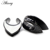 Stainless Steel Shell Piercing Earrings Ear Gauges Body Jewelry Plugs