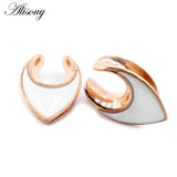 Stainless Steel Shell Piercing Earrings Ear Gauges Body Jewelry Plugs
