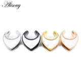 Stainless Steel Shell Piercing Earrings Ear Gauges Body Jewelry Plugs