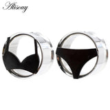 2pcs Stainless Steel Bikini Ear Piercing Stretcher Earrings Gauges