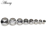 2pcs Stainless Steel Bikini Ear Piercing Stretcher Earrings Gauges