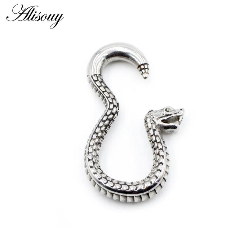 Steel Snake Hanging Ear Weights Earrings Stretcher Gauges Expander