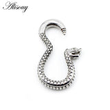 Steel Snake Hanging Ear Weights Earrings Stretcher Gauges Expander