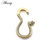 Steel Snake Hanging Ear Weights Earrings Stretcher Gauges Expander