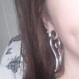 PAIR Stainless Steel Animal Spiral Ear Weights