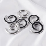 PAIR Stainless Steel Animal Spiral Ear Weights