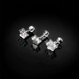 G23 Titanium Tragus Cartilage Bear Paw Internal Thread Earring
