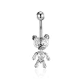 Sea Turtle Starfish Navel Earring Belly Piercing CZ Stone Belly Button Rings