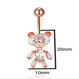 Sea Turtle Starfish Navel Earring Belly Piercing CZ Stone Belly Button Rings