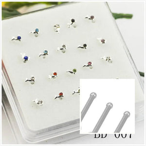 Dolphin Crystal Zircon Nose Stud Colorful Body Jewelry