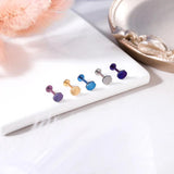 G23 Titanium Labret Piercing Shell Lip Ring