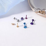 G23 Titanium Labret Piercing Shell Lip Ring