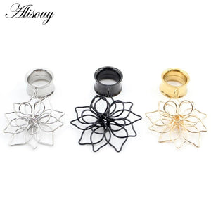2PC Planet Flower Pendant Ear Piercing Plugs