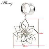 2PC Planet Flower Pendant Ear Piercing Plugs
