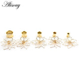 2PC Planet Flower Pendant Ear Piercing Plugs