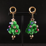 2pcs Stainless Steel Christmas Tree Ear Plugs Tunnels Expander Body Piercing