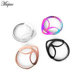 Miqiao 2 Pcs Alien Snap Piercing Nose Ring Stainless Steel