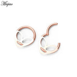 Miqiao 2 Pcs Alien Snap Piercing Nose Ring Stainless Steel