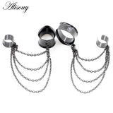 Stainless Steel Water Drop Ear Tunnel Plug Expander Earrings