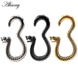 316L Stainless Steel Snake Hook Ear Weights Expander Stretcher Plugs