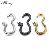 316L Stainless Steel Snake Hook Ear Weights Expander Stretcher Plugs