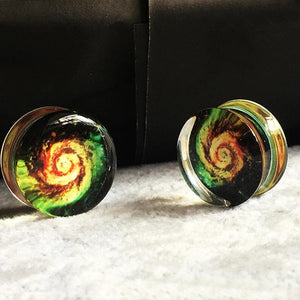 Swirlings Screw Acrylic Plugs Ear Tunnels Gauges Tunnel Piercing Jewelery