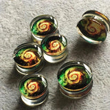 Swirlings Screw Acrylic Plugs Ear Tunnels Gauges Tunnel Piercing Jewelery