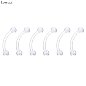 6pcs Acrylic Piercing Set Nose Ring Eyebrow Nail Lip Nail Jewelry