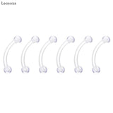 6pcs Acrylic Piercing Set Nose Ring Eyebrow Nail Lip Nail Jewelry