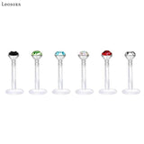 6pcs Acrylic Piercing Set Nose Ring Eyebrow Nail Lip Nail Jewelry