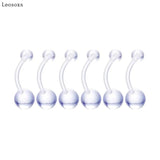 6pcs Acrylic Piercing Set Nose Ring Eyebrow Nail Lip Nail Jewelry