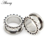 Stainless Steel Ear Piercing Tunnels Ring Plugs Gauges