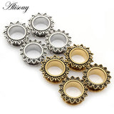 Stainless Steel Ear Piercing Tunnels Ring Plugs Gauges