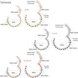 Leosoxs Shower Ring Stainless Steel Body Piercing Nose Ring