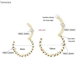 Leosoxs Shower Ring Stainless Steel Body Piercing Nose Ring