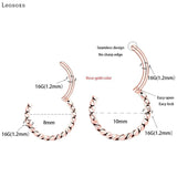 Leosoxs Shower Ring Stainless Steel Body Piercing Nose Ring
