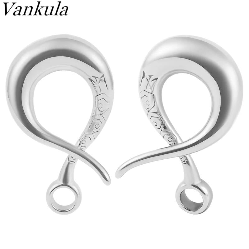 Vankula 2pc Stainless Steel DIY Ear Weight Hooks For Dangle Earring