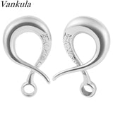 Vankula 2pc Stainless Steel DIY Ear Weight Hooks For Dangle Earring