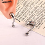 Vankula 2pc Stainless Steel DIY Ear Weight Hooks For Dangle Earring