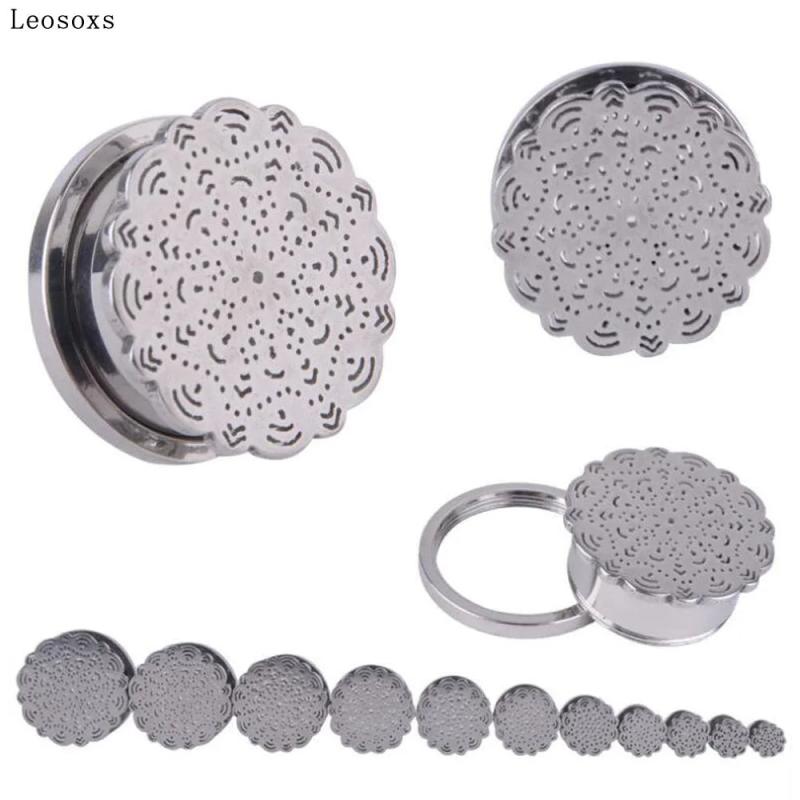 Leosoxs 2-Piece Stainless Steel Ear Studs Set